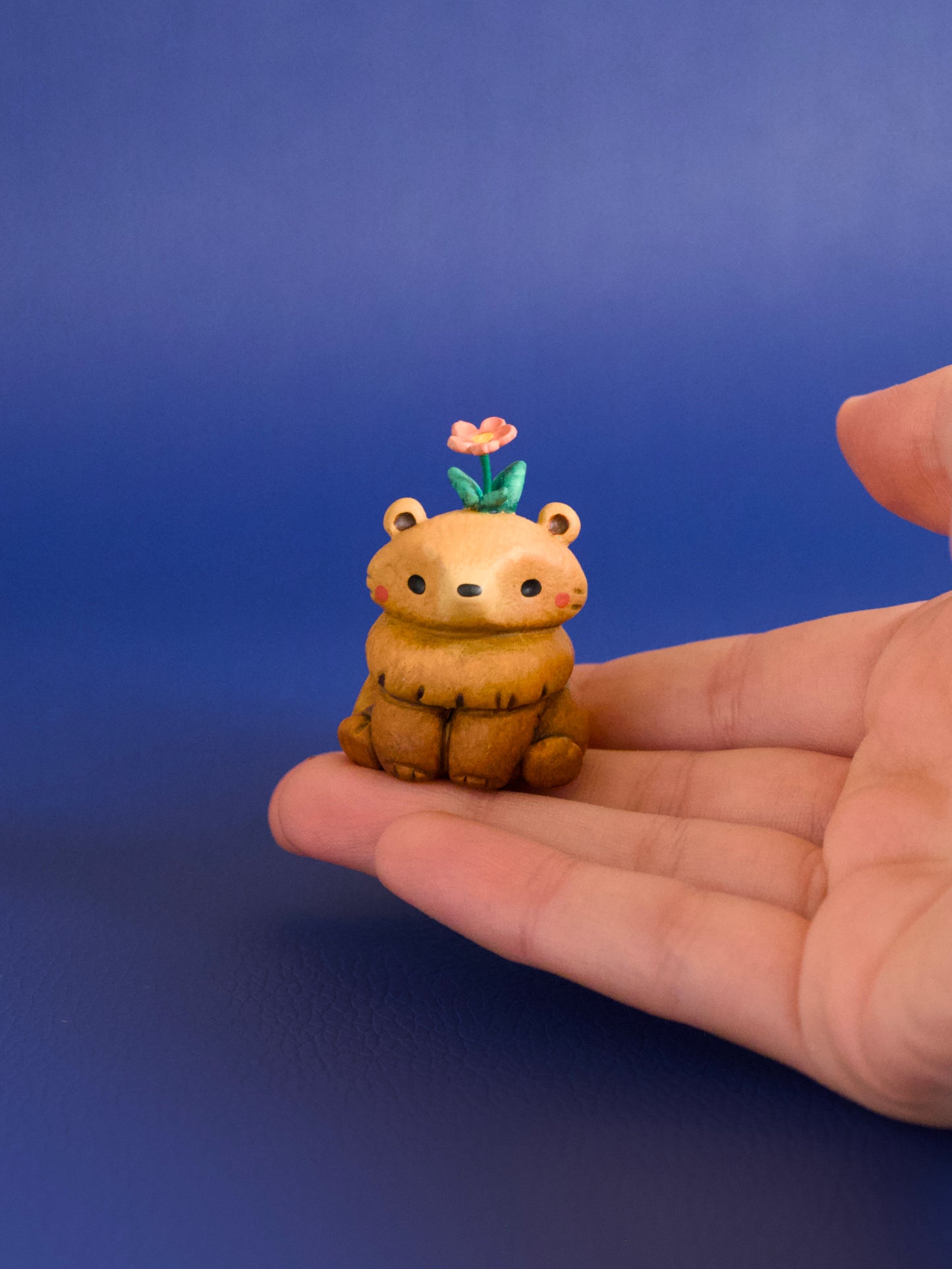 Bear Handmade Figurine in Polymer Clay