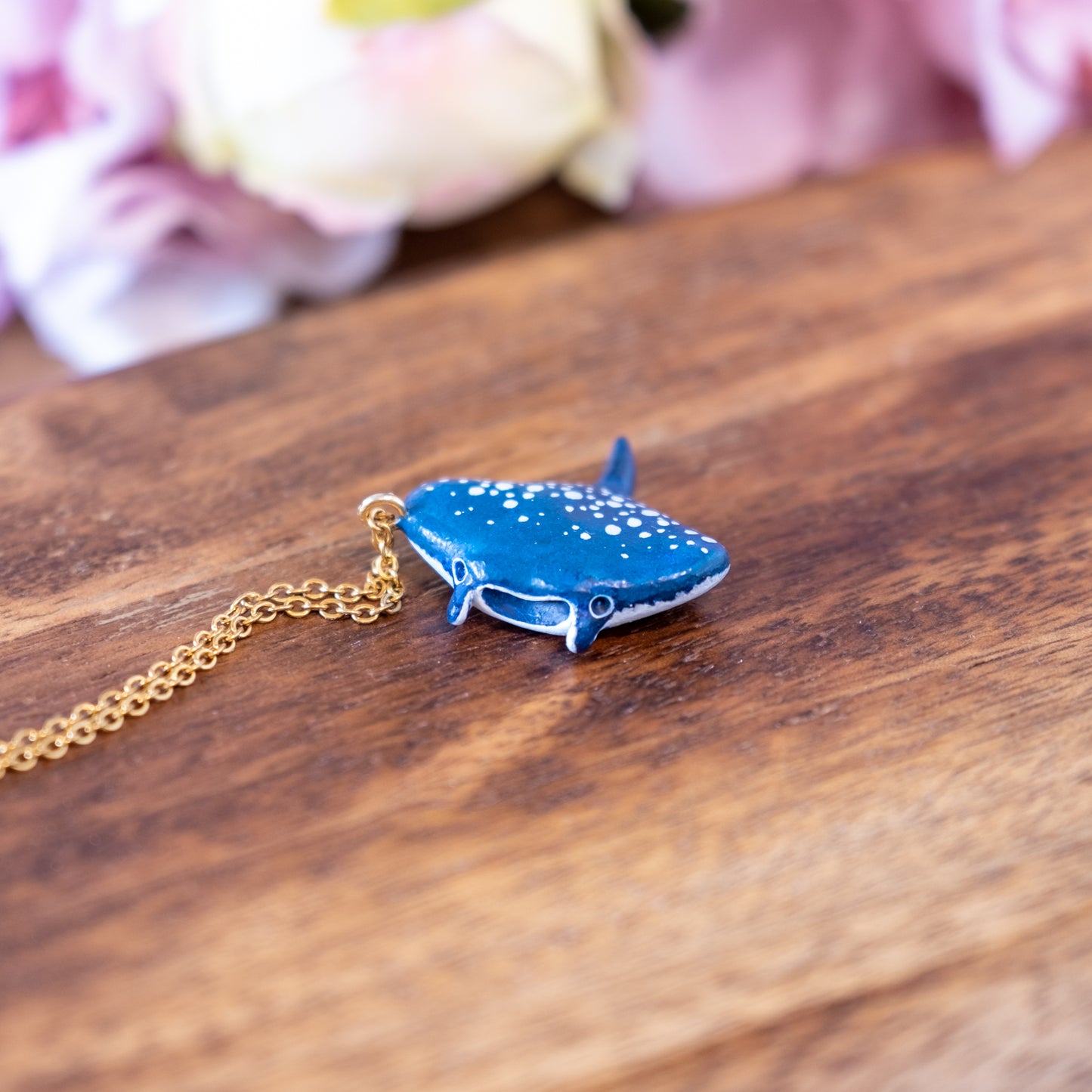 Manta Ray Necklace in Polymer Clay