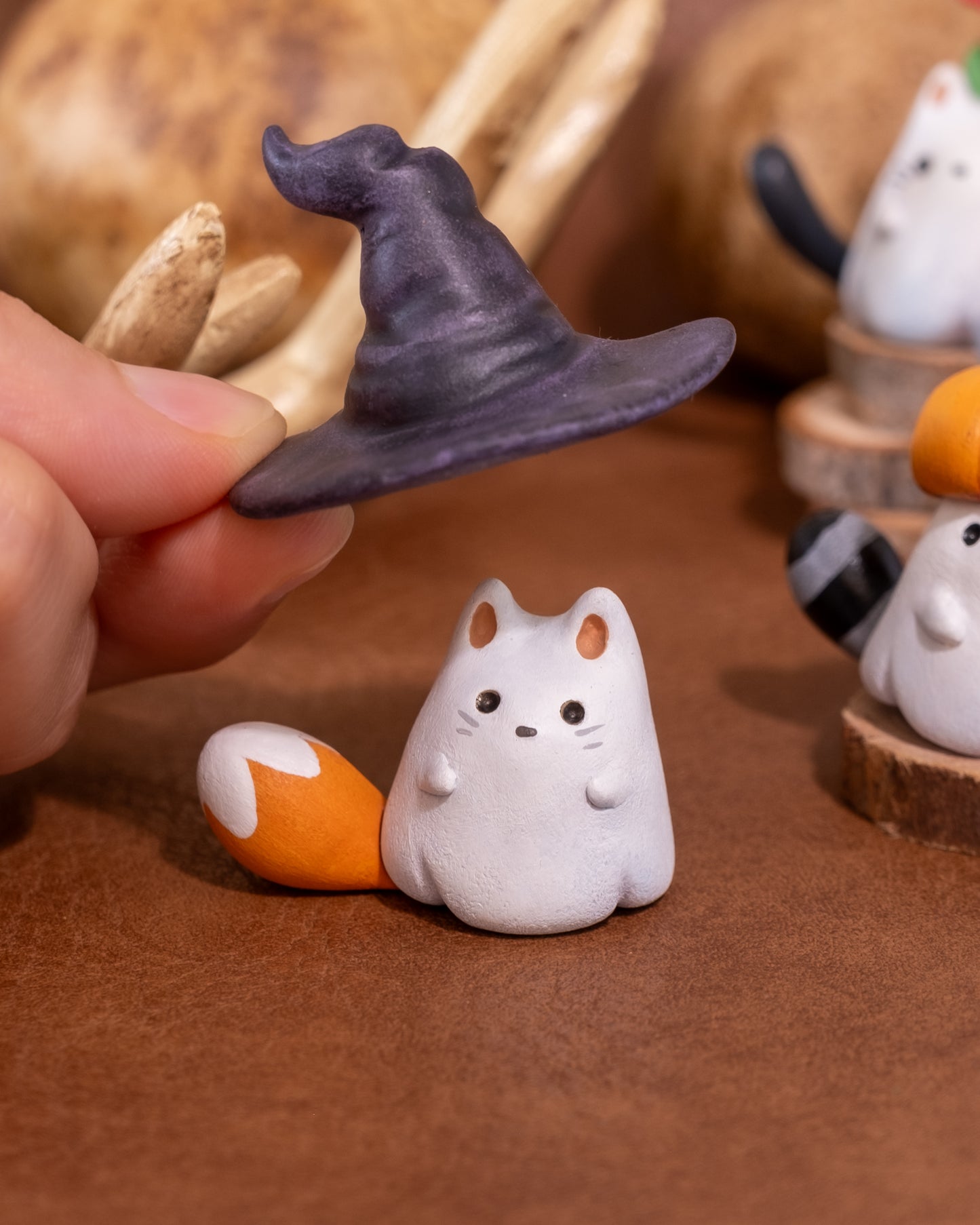 Ghost Animals in Polymer Clay