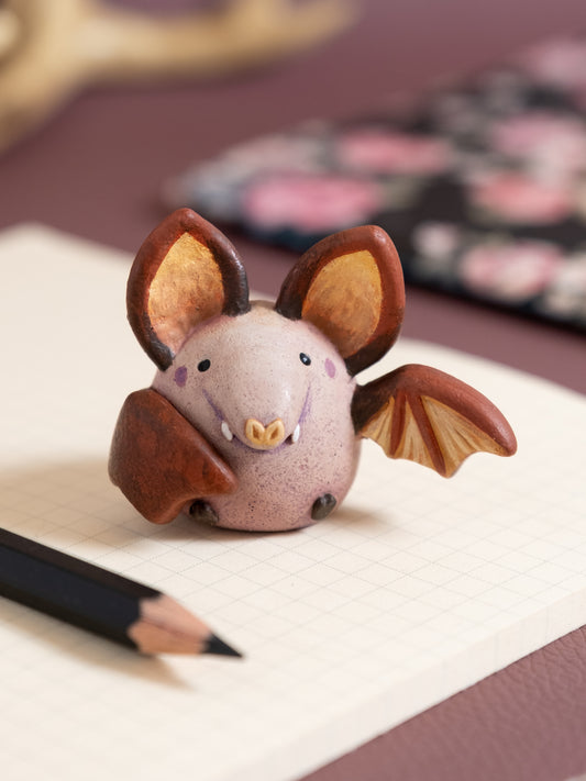 Bat Figurine in Polymer Clay