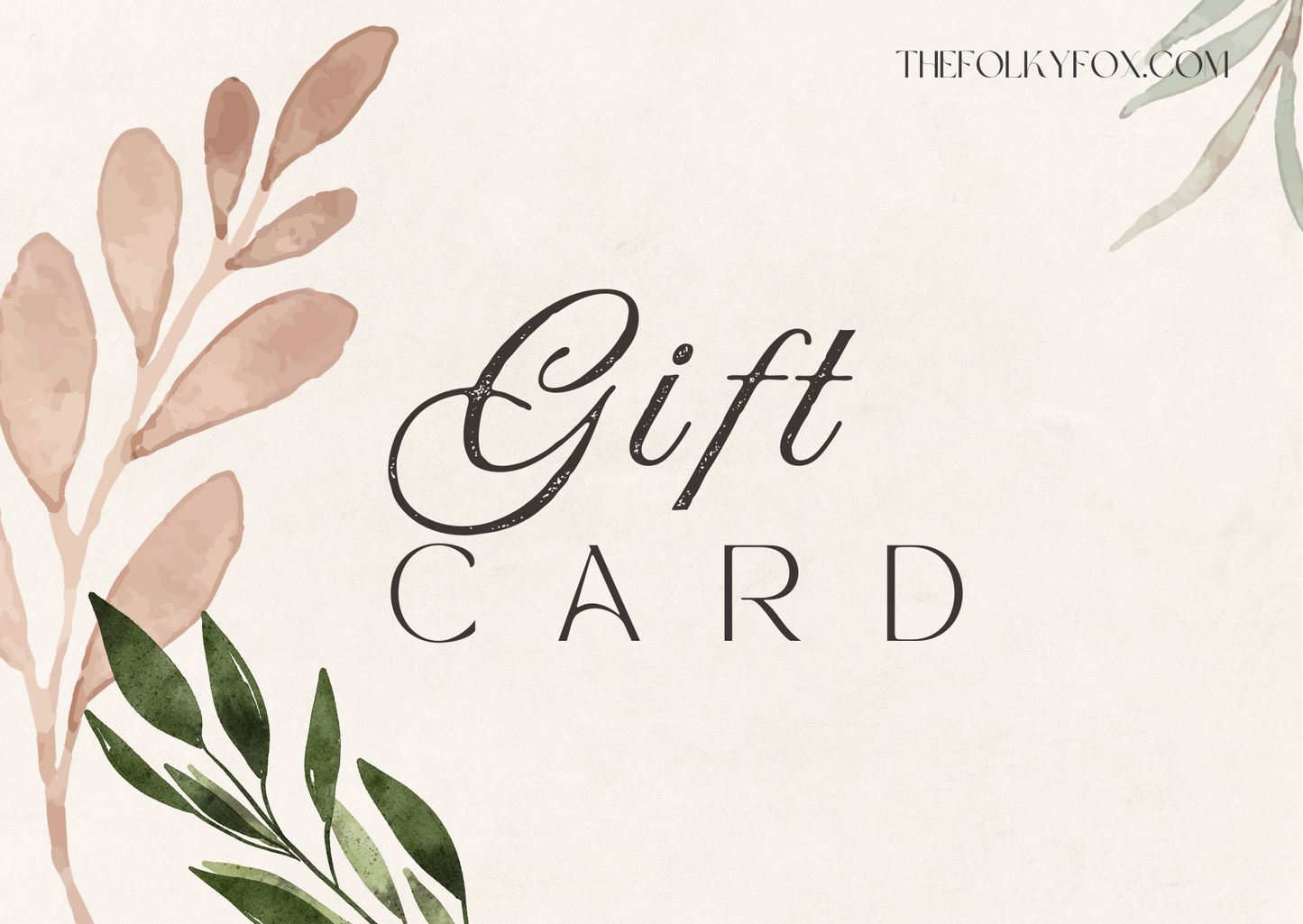 The Folky Fox Gift Card