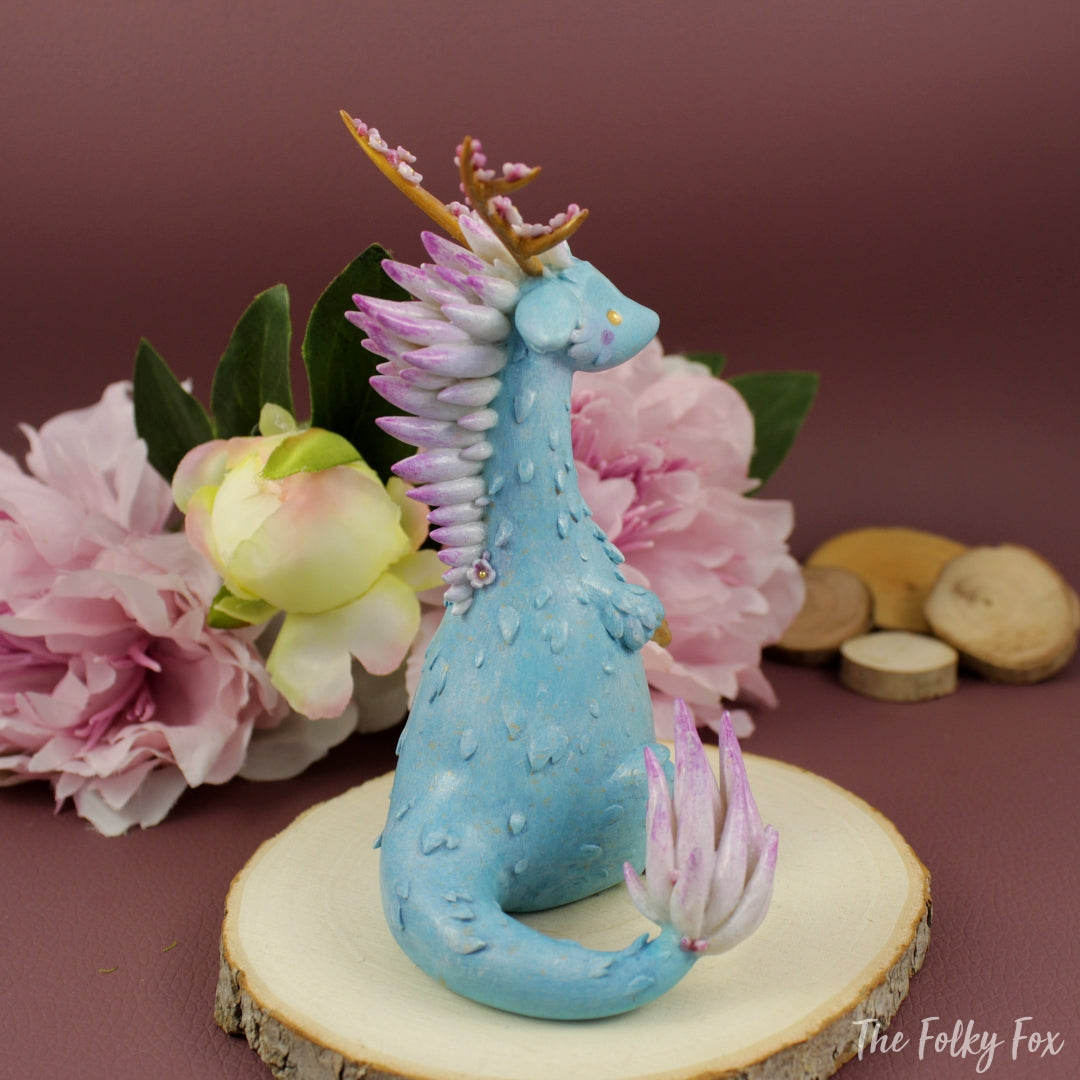 Sakura Dragon in Polymer Clay - The Folky Fox
