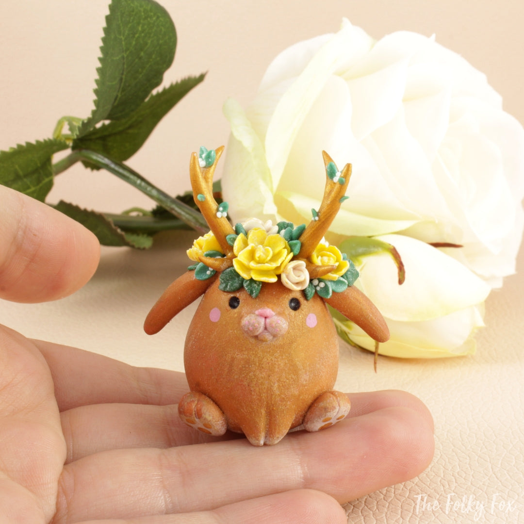 Bunny Sculpture in Polymer Clay 8 - The Folky Fox