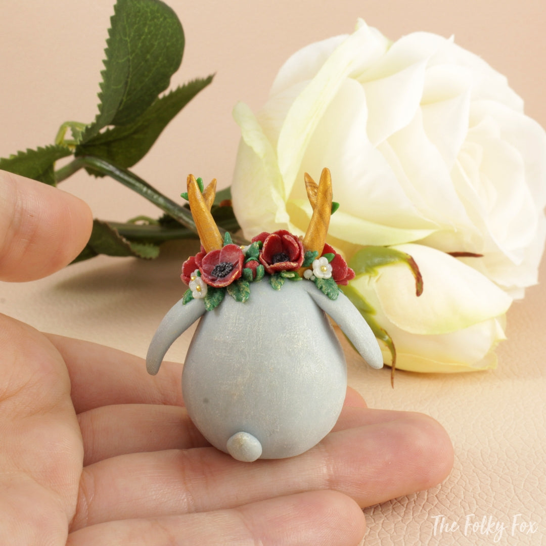 Bunny Sculpture in Polymer Clay 7 - The Folky Fox