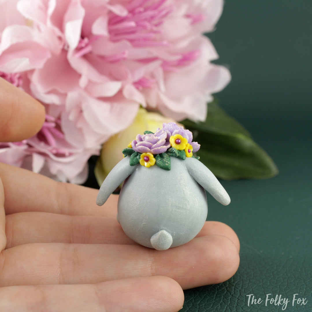 Bunny Sculpture in Polymer Clay 3 - The Folky Fox