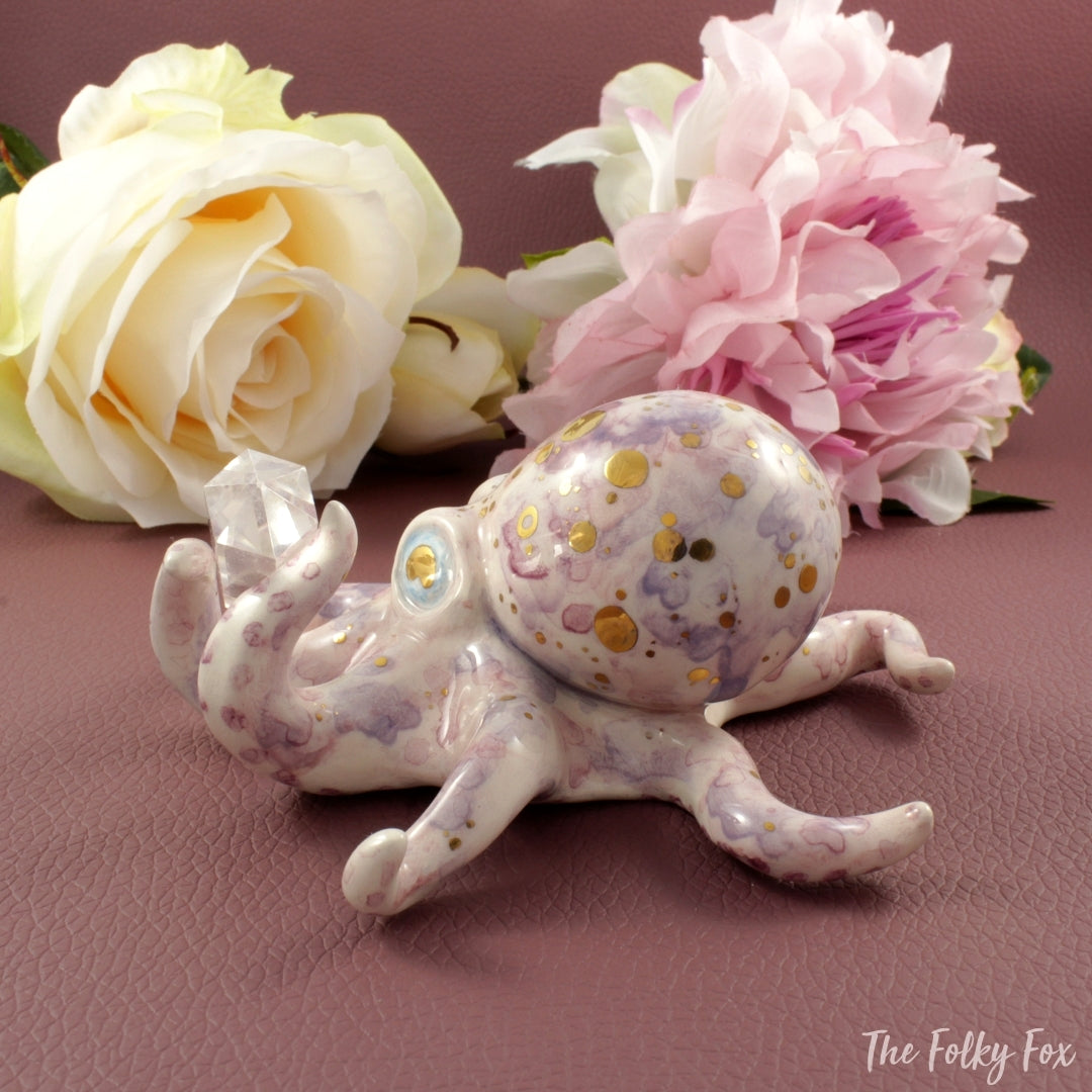 Crystal Octopus in Ceramic - The Folky Fox
