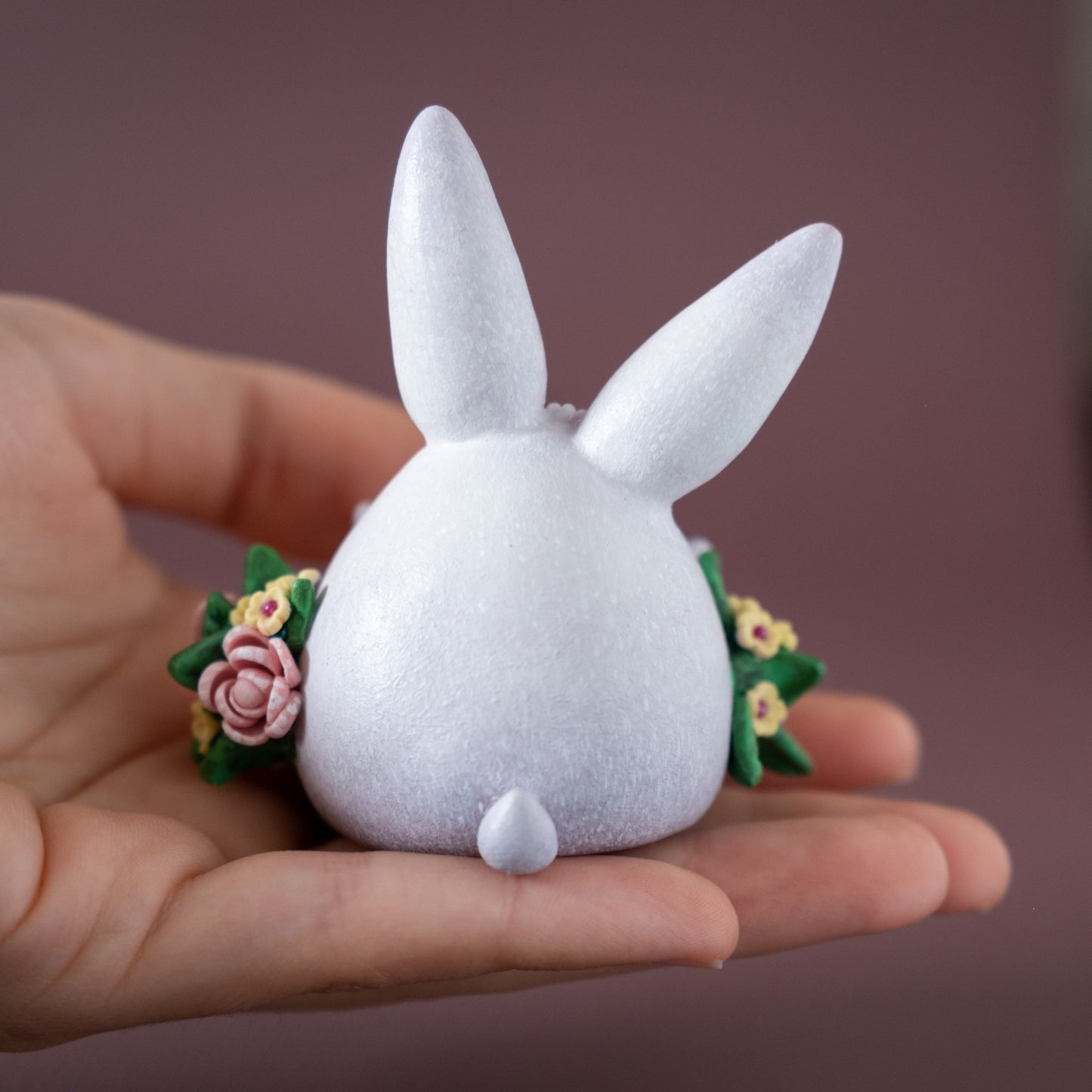Bunny Figurine in Polymer Clay