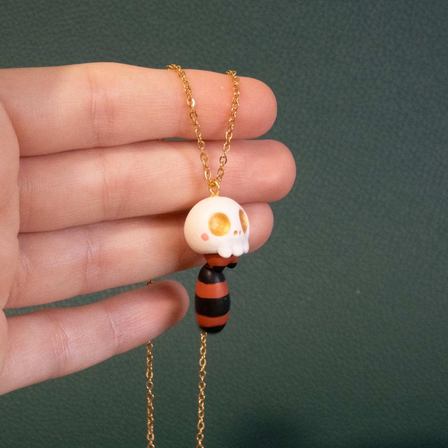 Red Panda Necklace in Polymer Clay